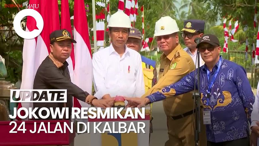 Jokowi Resmikan 24 Ruas Jalan di Kalbar, Telan Anggaran Rp 648 M