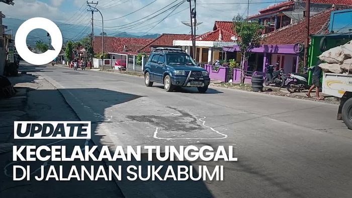 Malik Tewas Bersimbah Darah di Jalanan Sukabumi, Diduga Korban Laka Tunggal
