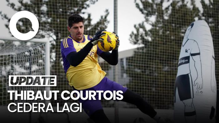 Courtois Apes Betul, Belum Comeback Sudah Cedera Lagi