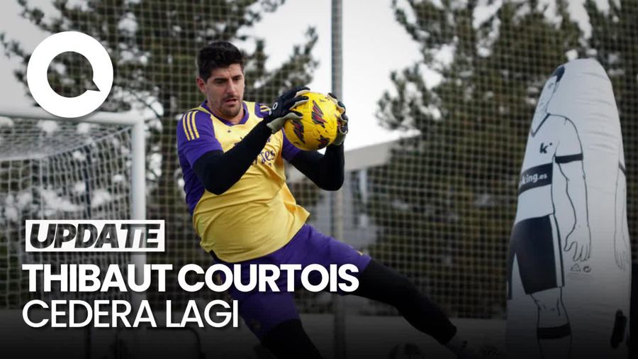 Courtois Apes Betul, Belum Comeback Sudah Cedera Lagi