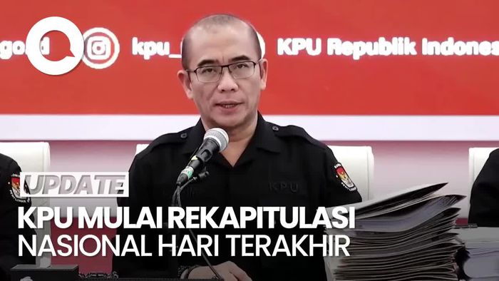 KPU Mulai Rekapitulasi Nasional Hari Terakhir, Tersisa 2 Provinsi