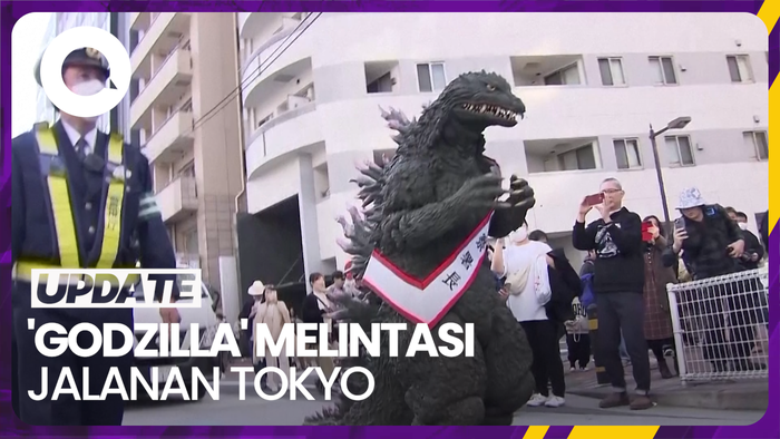 Saat Godzilla Jadi Polisi Sehari di Tokyo