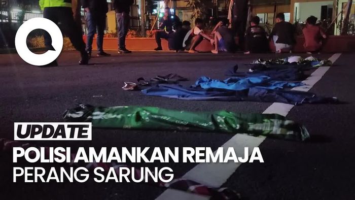 Diciduk Polisi Saat Perang Sarung, Puluhan Remaja Nangis Dijemput Orang Tua