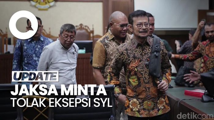 Jaksa Minta Hakim Tolak Eksepsi SYL di Kasus Peras Anak Buah-Gratifikasi