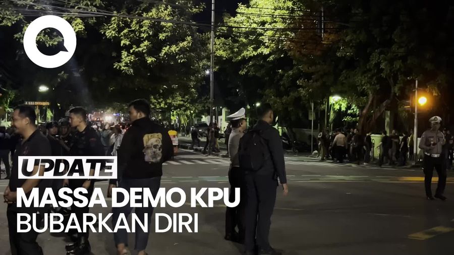 Massa Demo di KPU Bubar, Jalan Imam Bonjol Kembali Dibuka