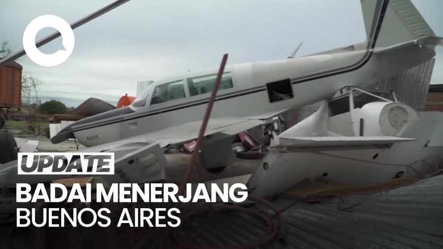 Buenos Aires Hancur Diterjang Badai Ekstrem, 1 Orang Tewas Tertimpa Pagar