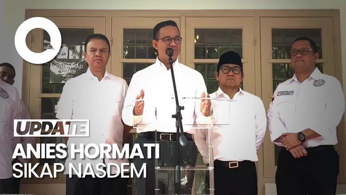 Kata Anies soal Beda Sikap NasDem-Timnas AMIN Terkait Hasil Pemilu