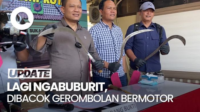 Dua Pemuda Dibacok Gerombolan Bermotor Saat Ngabuburit di Sukabumi