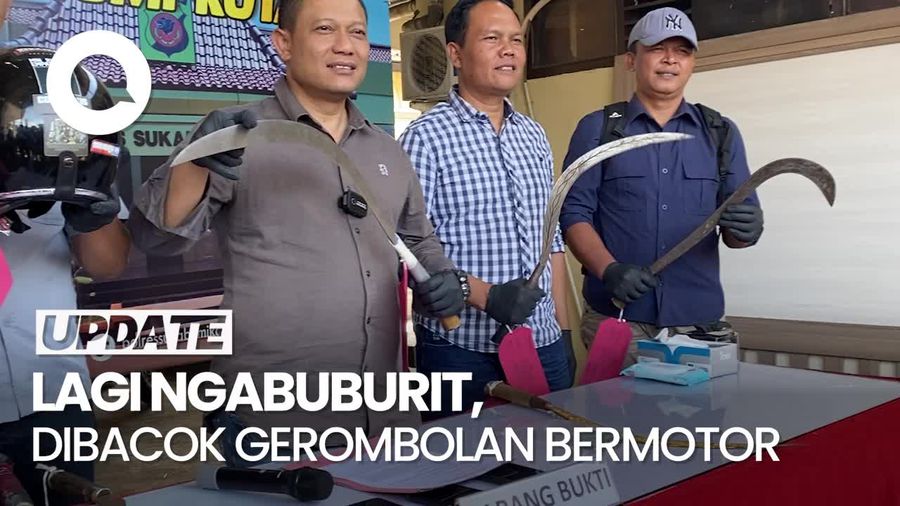 Dua Pemuda Dibacok Gerombolan Bermotor Saat Ngabuburit di Sukabumi