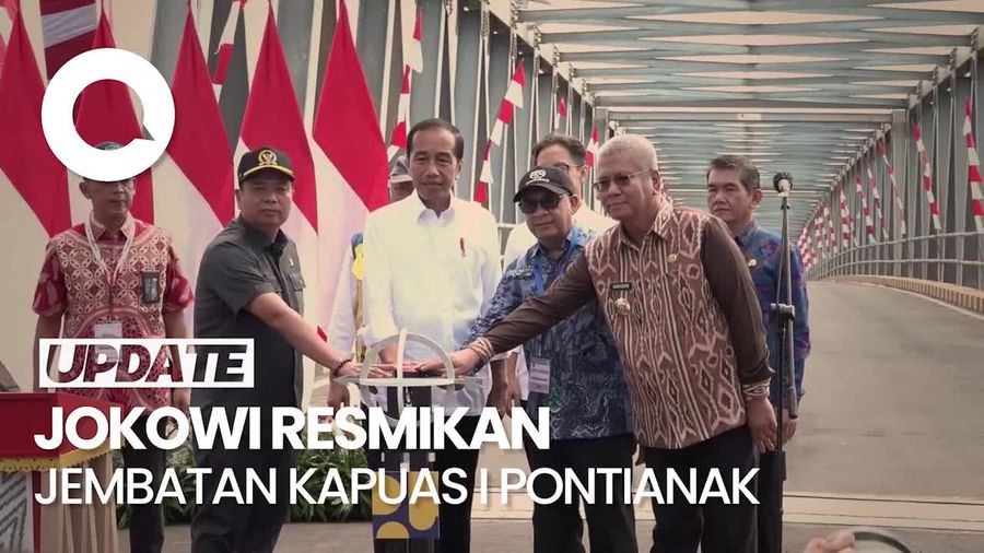  Jokowi Resmikan Jembatan Kapuas I Pontianak, Telan Anggaran Rp 275 M