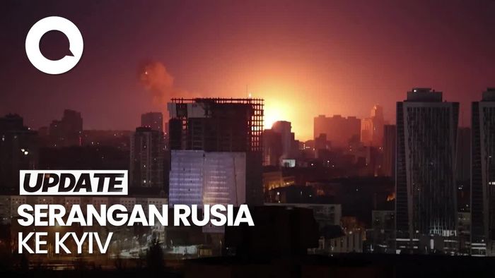 Rudal Rusia Hantam Kyiv, 10 Orang Terluka