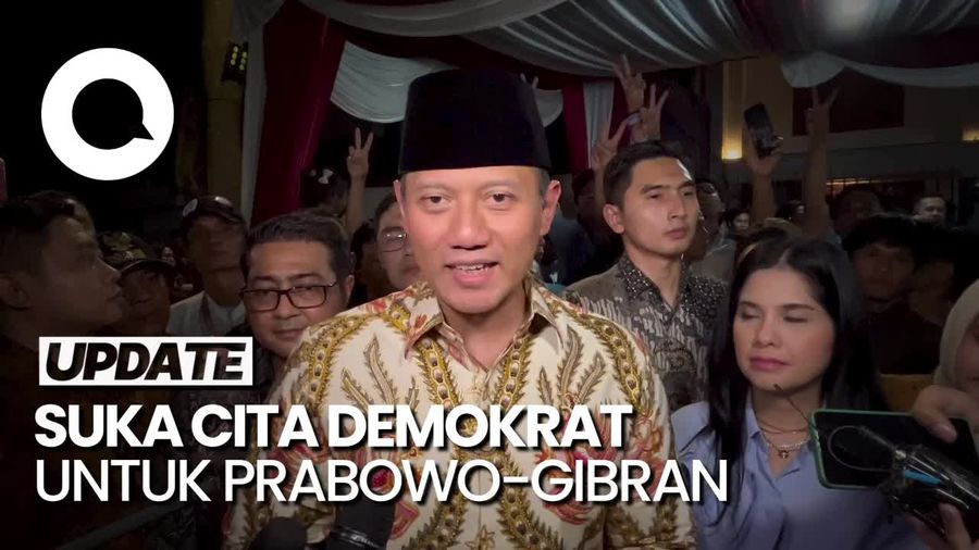 AHY Sambut Kemenangan Prabowo-Gibran Pilpres 2024