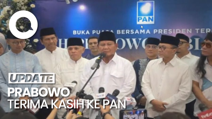 Prabowo Terima Kasih Ke PAN telah Mendukung 3 Periode