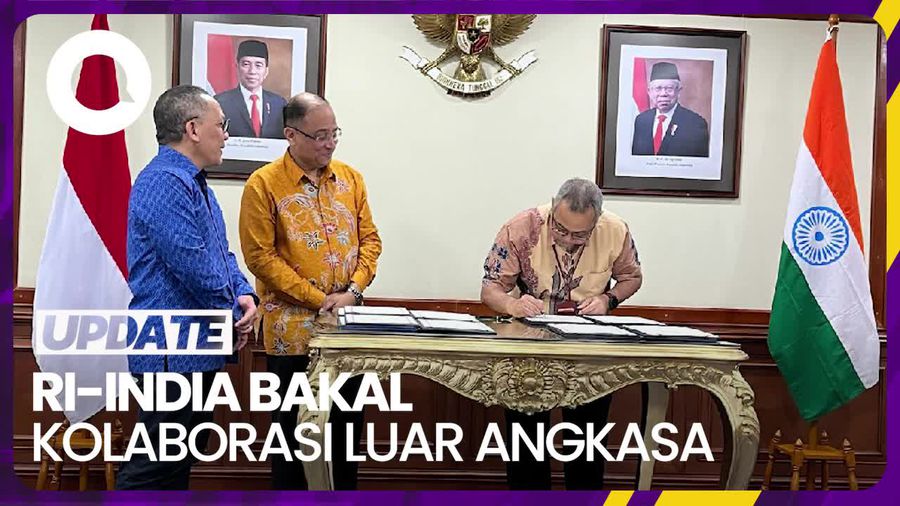RI Teken Perjanjian dengan India Kolaborasi Luar Angkasa