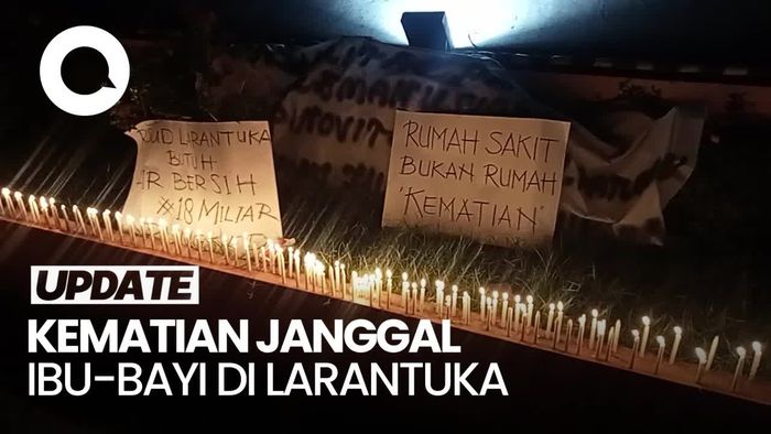 Aksi Seribu Lilin di Kantor Bupati untuk Kematian Janggal Ibu-Bayi di Larantuka