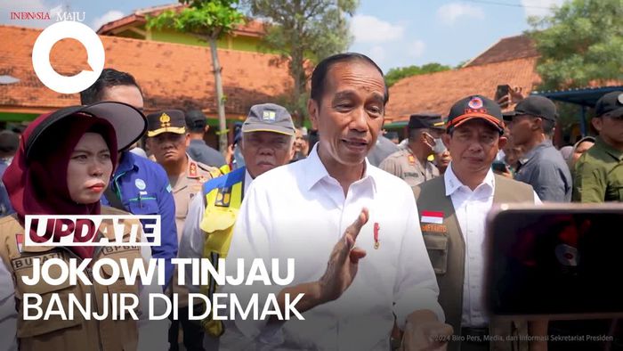 Tinjau Banjir di Demak, Jokowi Pastikan Tanggul yang Jebol Sudah Tertutup
