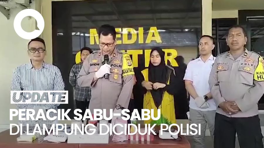 Polisi Gerebek Rumah Pembuatan Sabu-sabu di Lampung