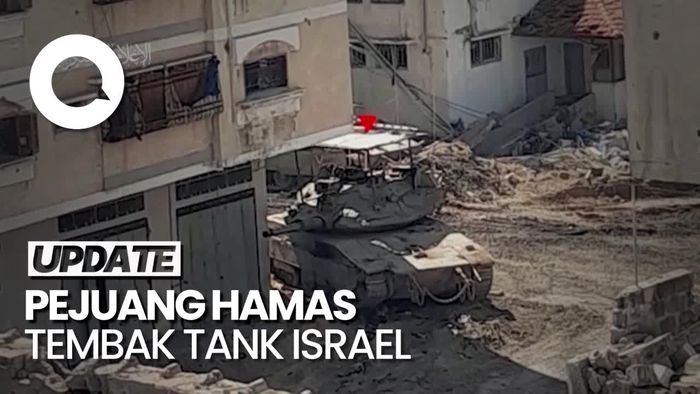 Detik-detik Hamas Tembak Tank Israel hingga Meledak di Gaza