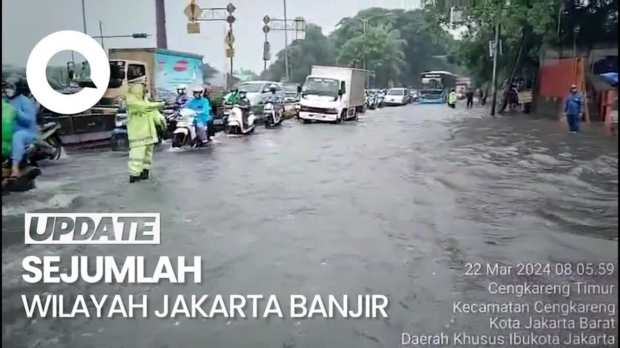 Banjir Rendam Sejumlah Ruas Jalan Jakarta Pagi Ini, Arus Lalin Tersendat
