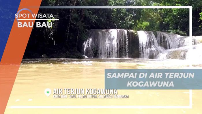 Tiba di Air Terjun Kogawuna Bau Bau Untuk Bermain Permainan Menantang