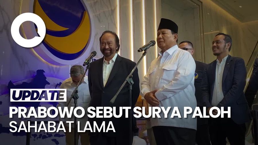 Prabowo Sebut Surya Paloh Sahabat Lama: Tambah Usia, Semakin Arif