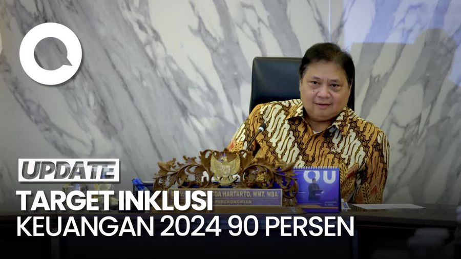 Menko Airlangga: Inklusi Keuangan 2024 Ditargetkan 90%