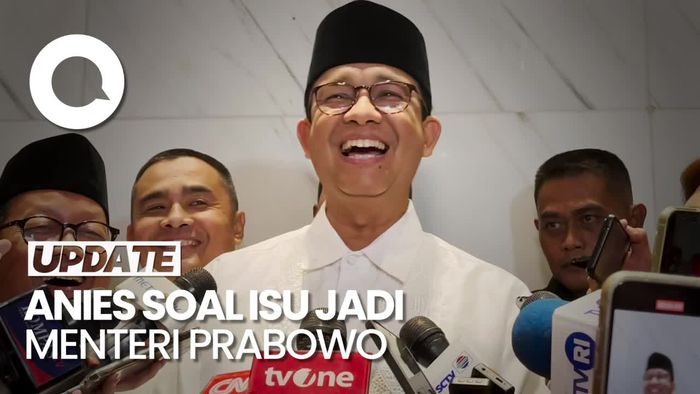 Respons Anies soal Isu Ditawari Jadi Menteri Kabinet Prabowo