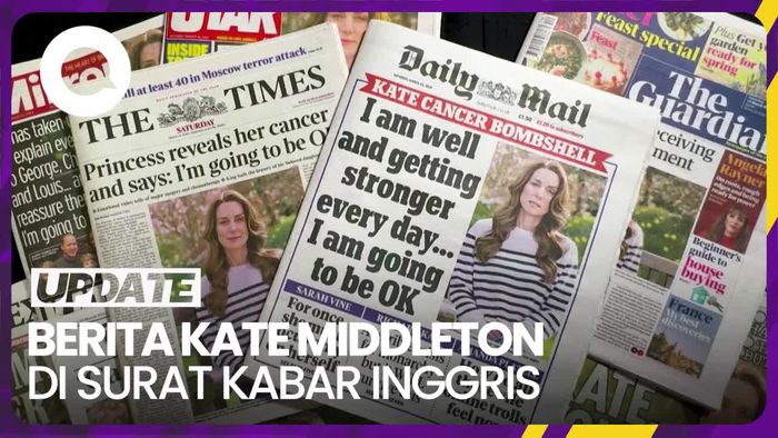 Berita Kate Middleton Derita Kanker Dominasi Surat Kabar Inggris