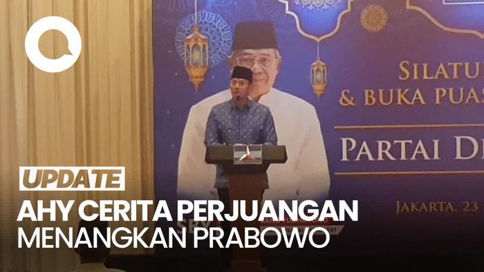 AHY Cerita Perjuangan Demokrat Menangkan Prabowo, Ungkit SBY Turun Gunung
