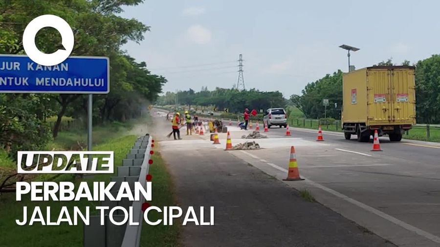 Perbaikan Jalan Rusak di Ruas Tol Cipali Dikebut Jelang Lebaran