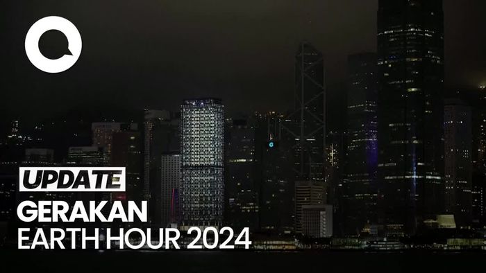 Video Berbagai Negara Gelap Gulita saat Earth Hour