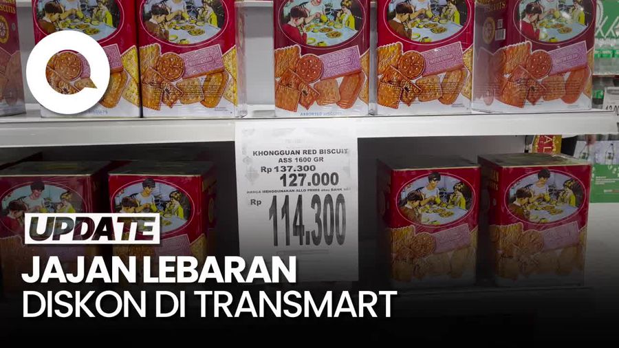 Ibu-ibu Merapat! Kue Lebaran di Transmart Full Day Sale Diskon Besar