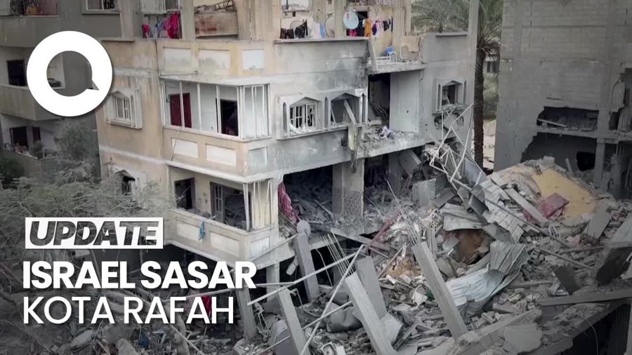 Serangan Udara Israel Sasar Kota Rafah, Tewaskan 7 Orang