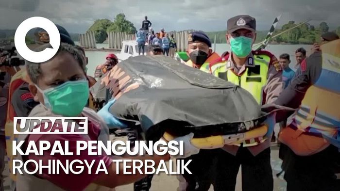 2 Jenazah Ditemukan Seusai Kapal Pengungsi Rohingya Terbalik di Laut Aceh