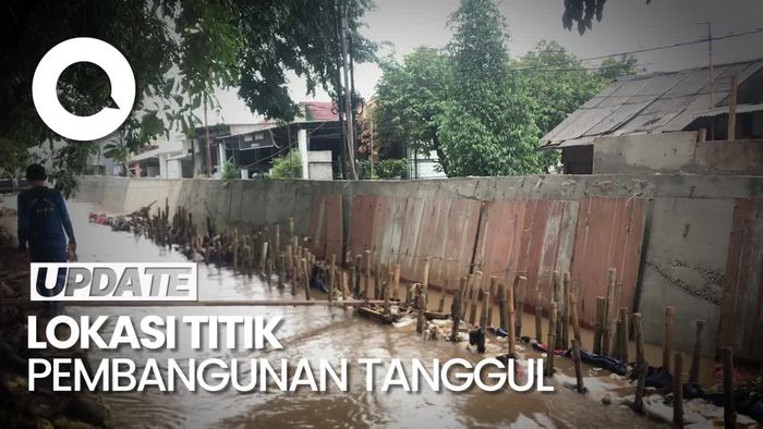 Sering Meluap, Ini Lokasi Tanggul Kali Hek Kramat Jati yang Belum Rampung
