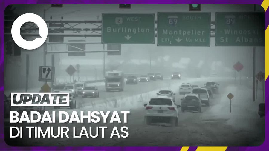 Dampak Badai Kencang yang Hantam Timur Laut AS