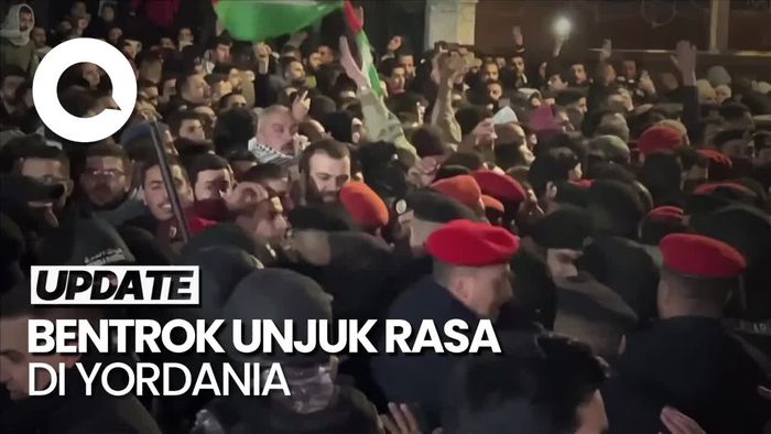 Bentrok Aksi Unjuk Rasa di Yordania, Demonstran Dipukuli Polisi