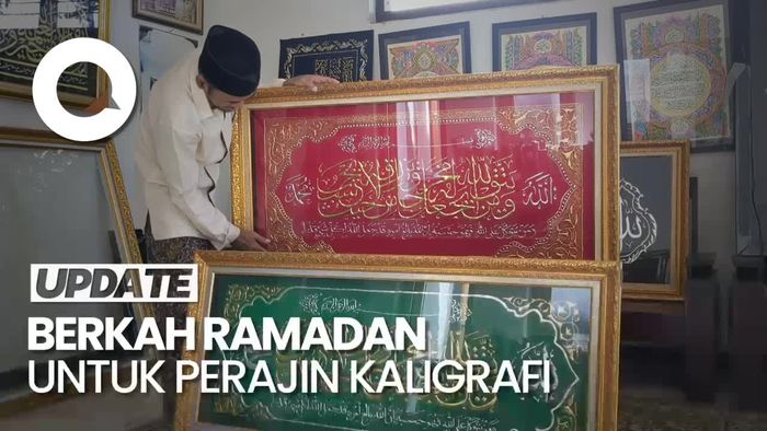 Berkah Ramadan, Omzet Perajin Kaligrafi di Tulungagung Meroket 150%