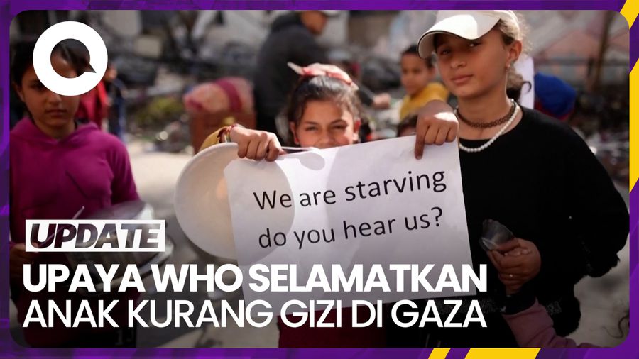 Upaya WHO Selamatkan Anak-anak Kekurangan Gizi di Gaza