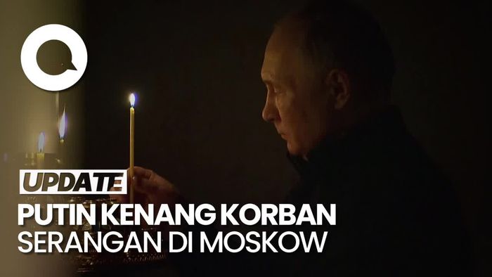 Putin Nyalakan Lilin, Kenang Korban Serangan Gedung Konser Moskow