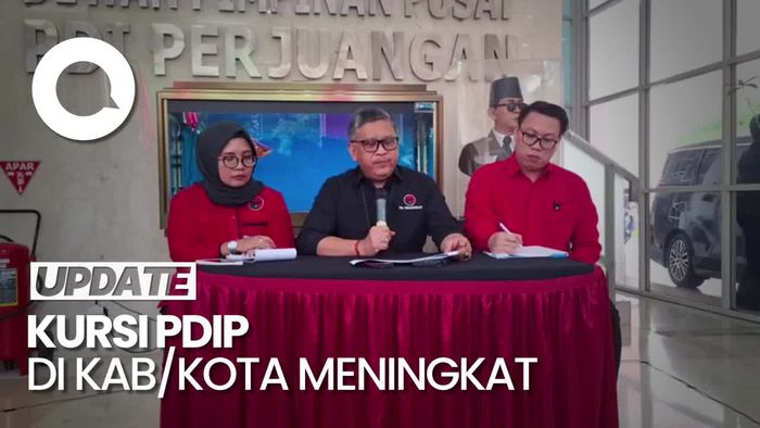 PDIP Klaim Perolehan Kursi di Kab/Kota Naik dari 2.806 jadi 2.823 Kursi