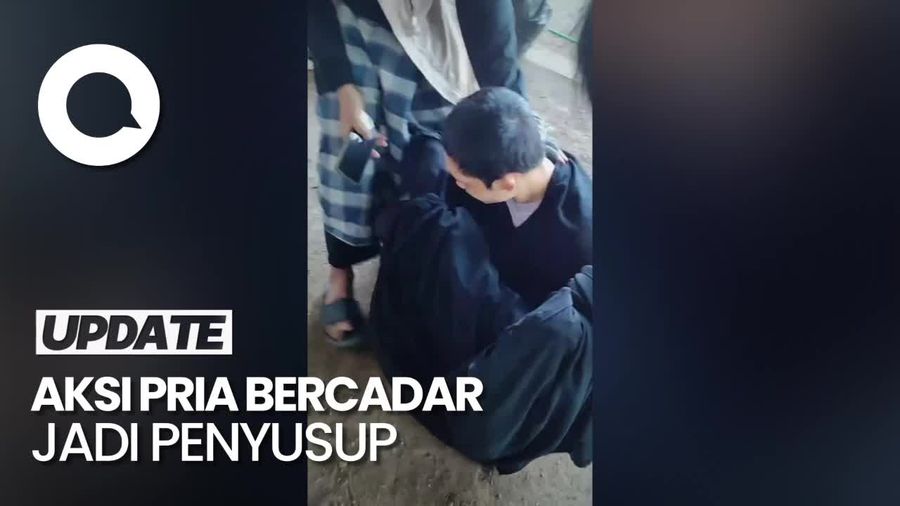 Detik-detik Penangkapan Pria Bercadar Menyusup ke Jemaah Wanita di Makassar