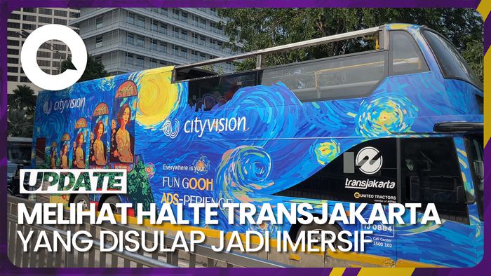 Saat Lukisan Van Gogh Tampil Imersif di Halte TransJakarta
