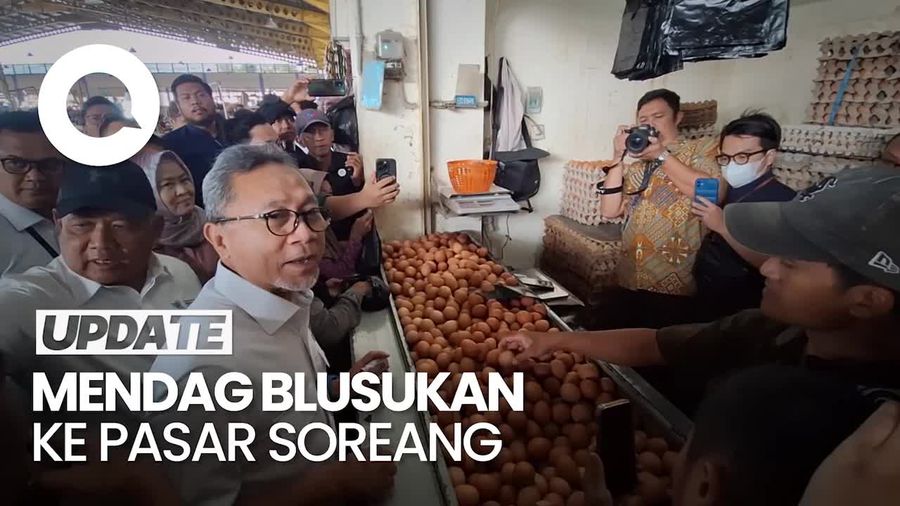 Cek Pasar di Bandung, Zulhas: Harga Beras Turun, Cabai Murah Sekali