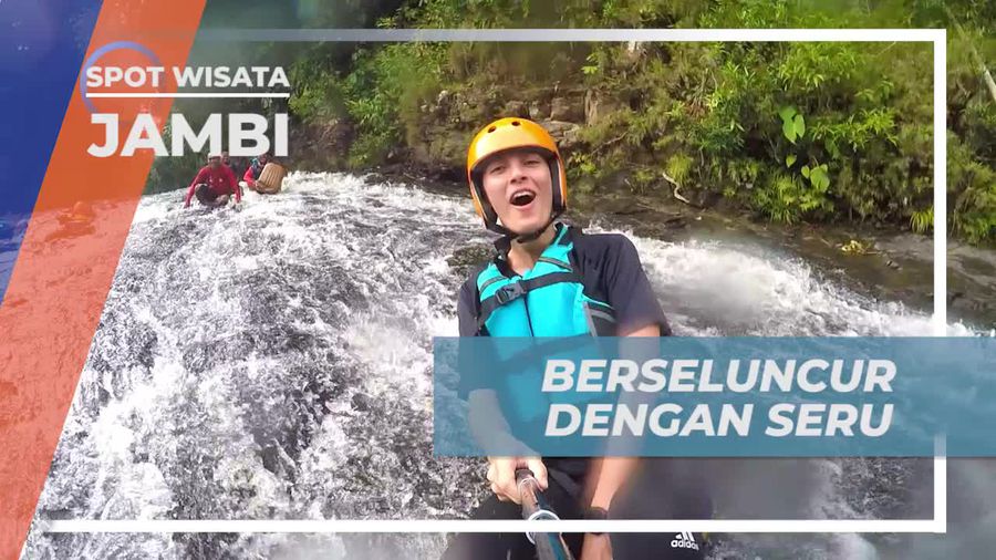 Berseluncur Dengan Seru di Spot Batuan Granit Dengan Kemiringan 40 Derajat, Jambi