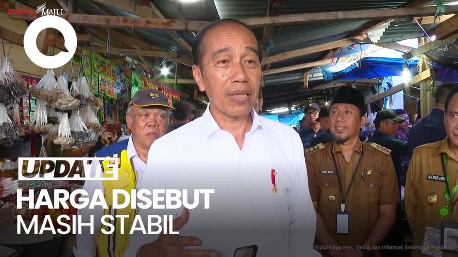 Kunjungi Pasar Salakan, Jokowi Temui Harga Bawang Putih Mahal