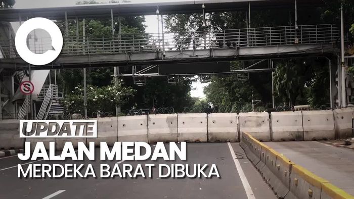 Jalan Medan Merdeka Barat Dibuka Kembali Seusai Demo