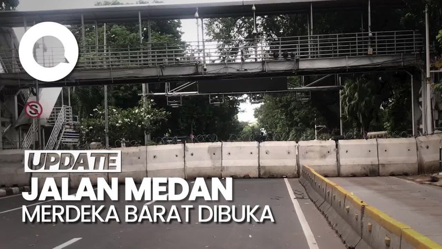 Jalan Medan Merdeka Barat Dibuka Kembali Seusai Demo