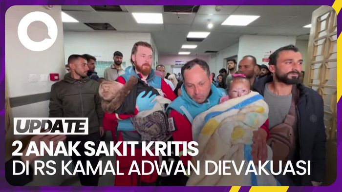 Detik-detik WHO Evakuasi 2 Anak Sakit Kritis di RS Kamal Adwan Gaza
