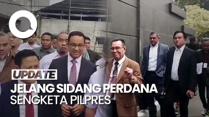 AMIN hingga Tim Hukum Prabowo-Gibran Tiba di MK